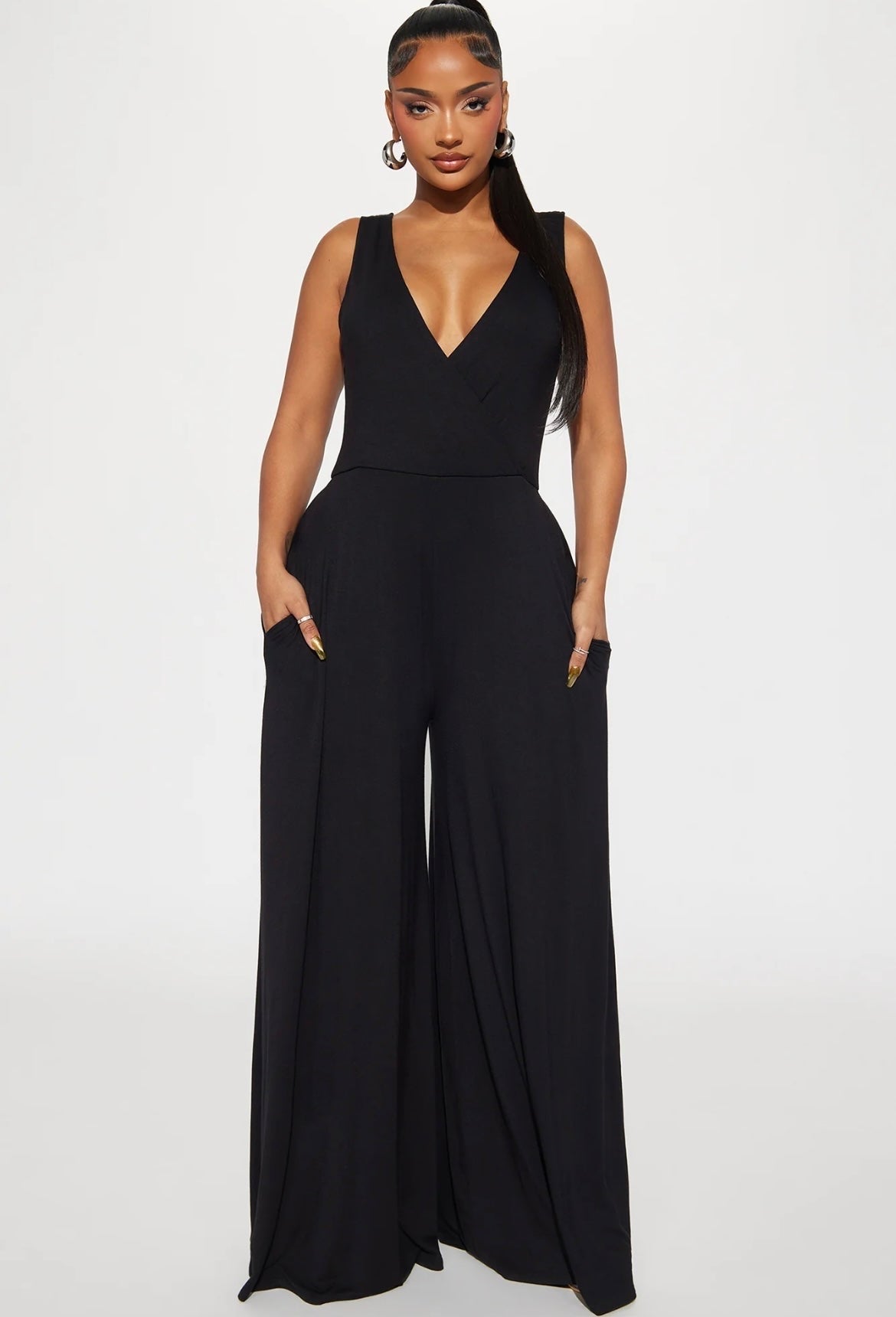 Moving Different Jersey Jumpsuit Black