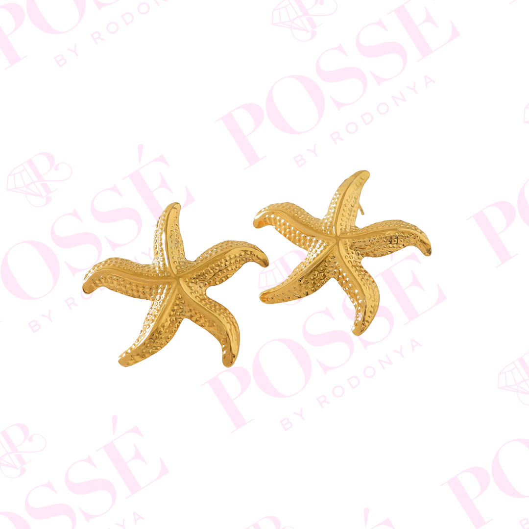 STARFISH KISSES Statement Earrings