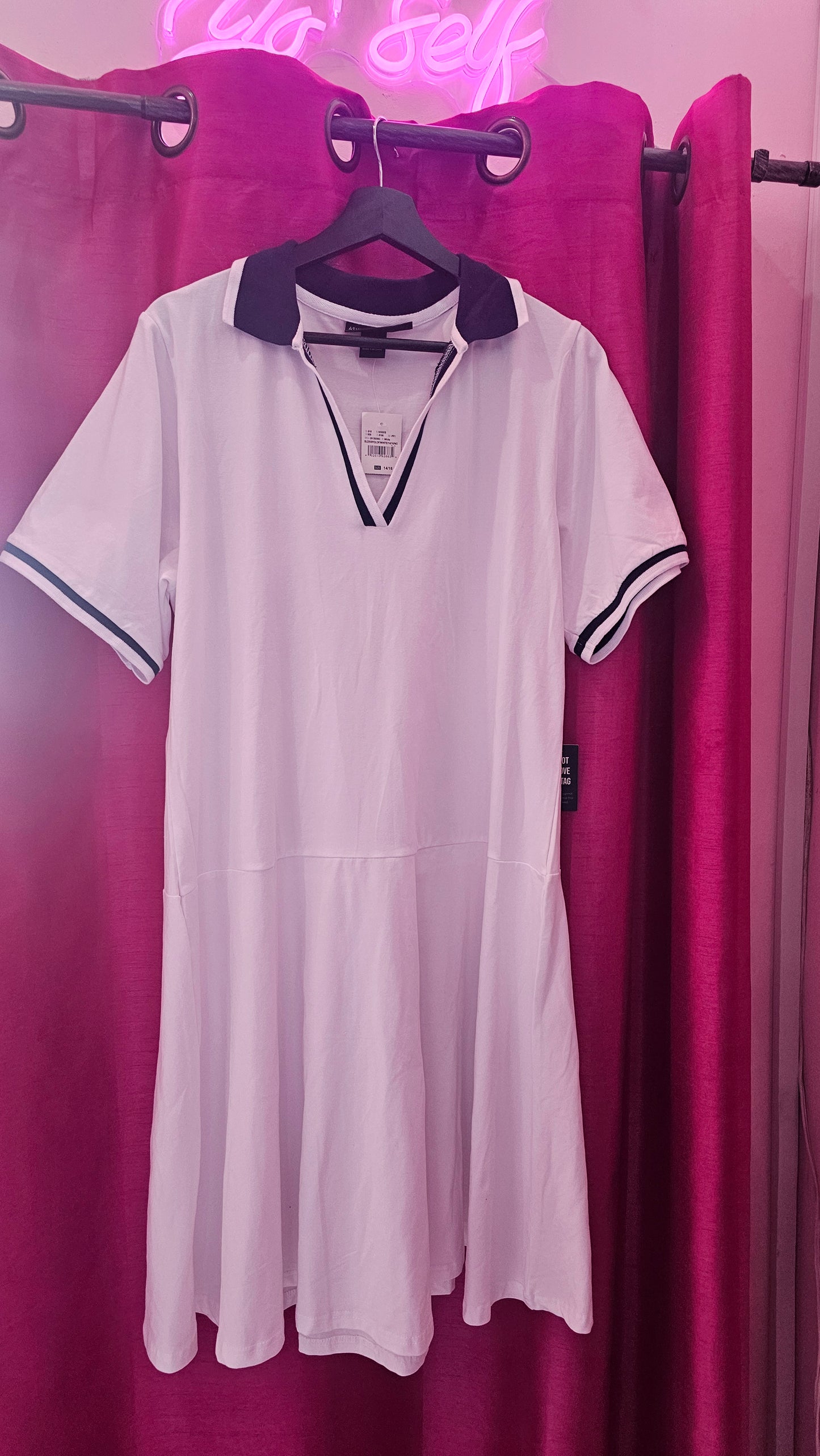 White Polo Dress