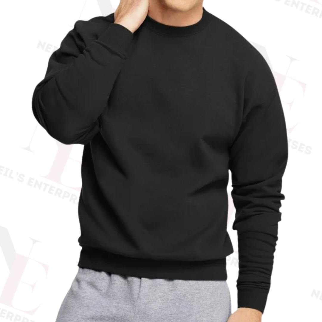 HANES Sweatshirt Black Posse by Rodonya