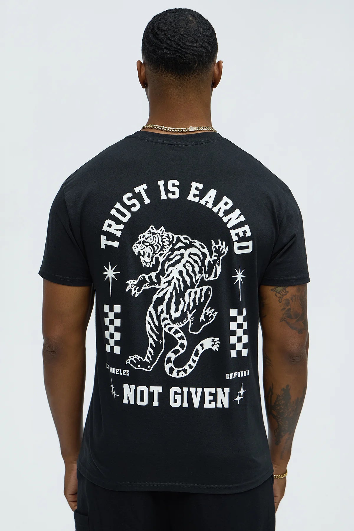 Trust is Earned Tee- Black