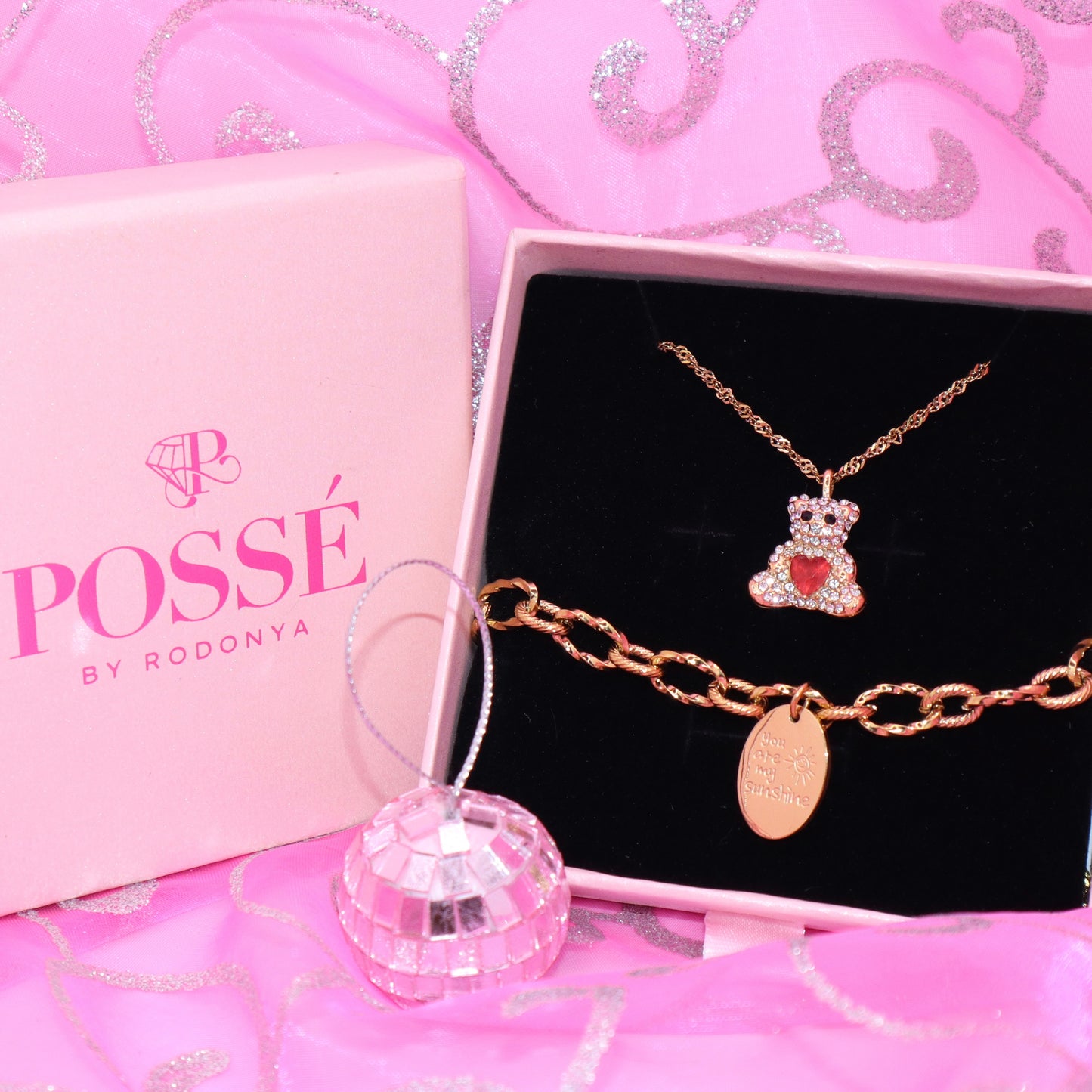 MY SUNSHINE BEAR Necklace & Bracelet Set