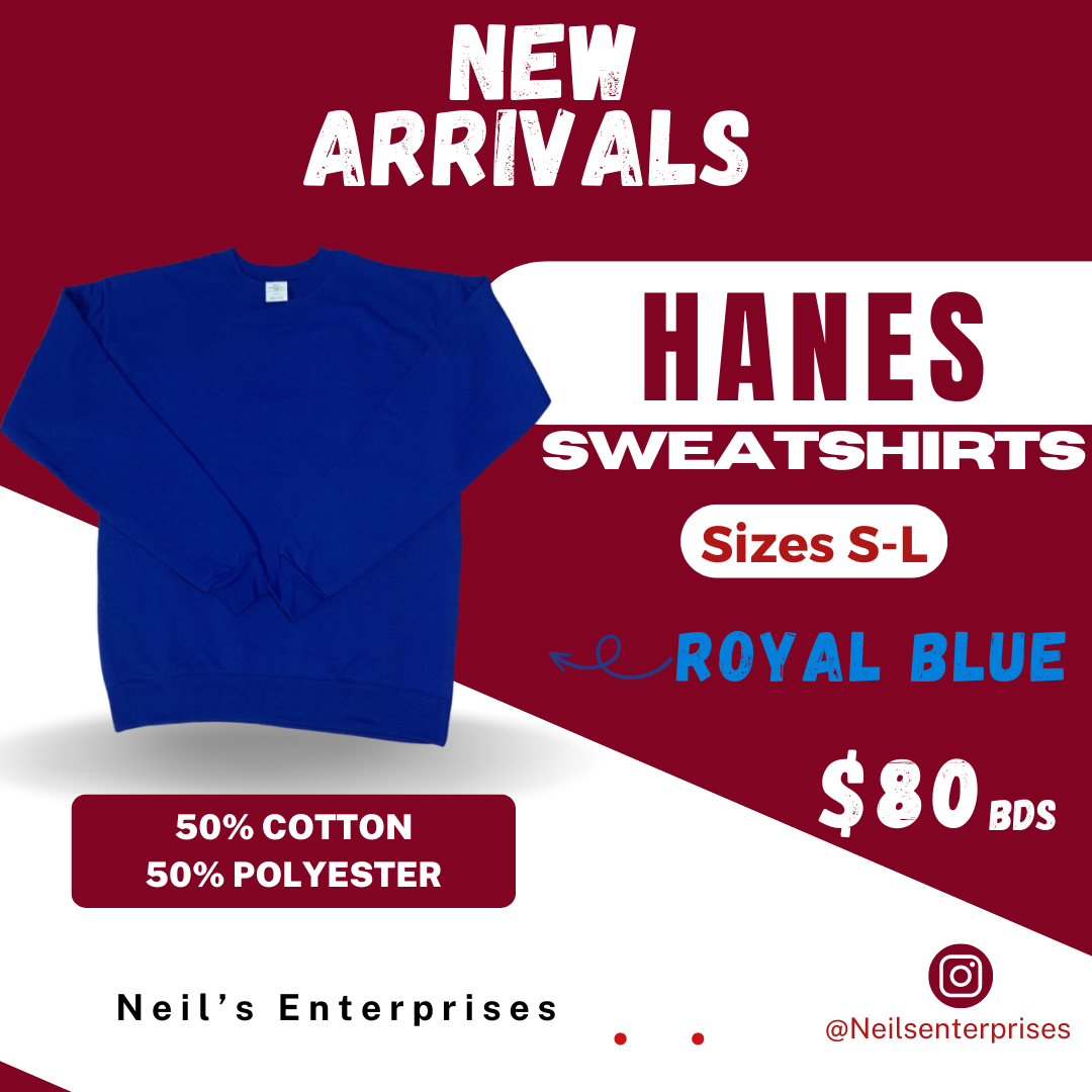 Hanes royal blue sweatshirt sale