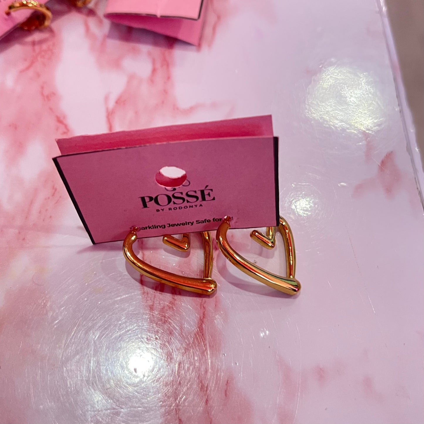 HANDWRITTEN HEART Hoop Earrings