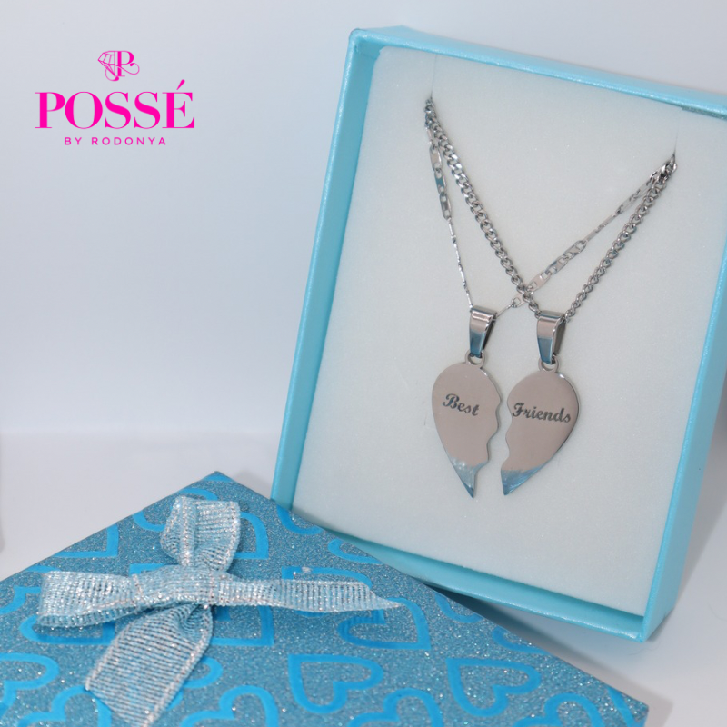 BETTER TOGETHER Necklace Set With Ready Done Engraving