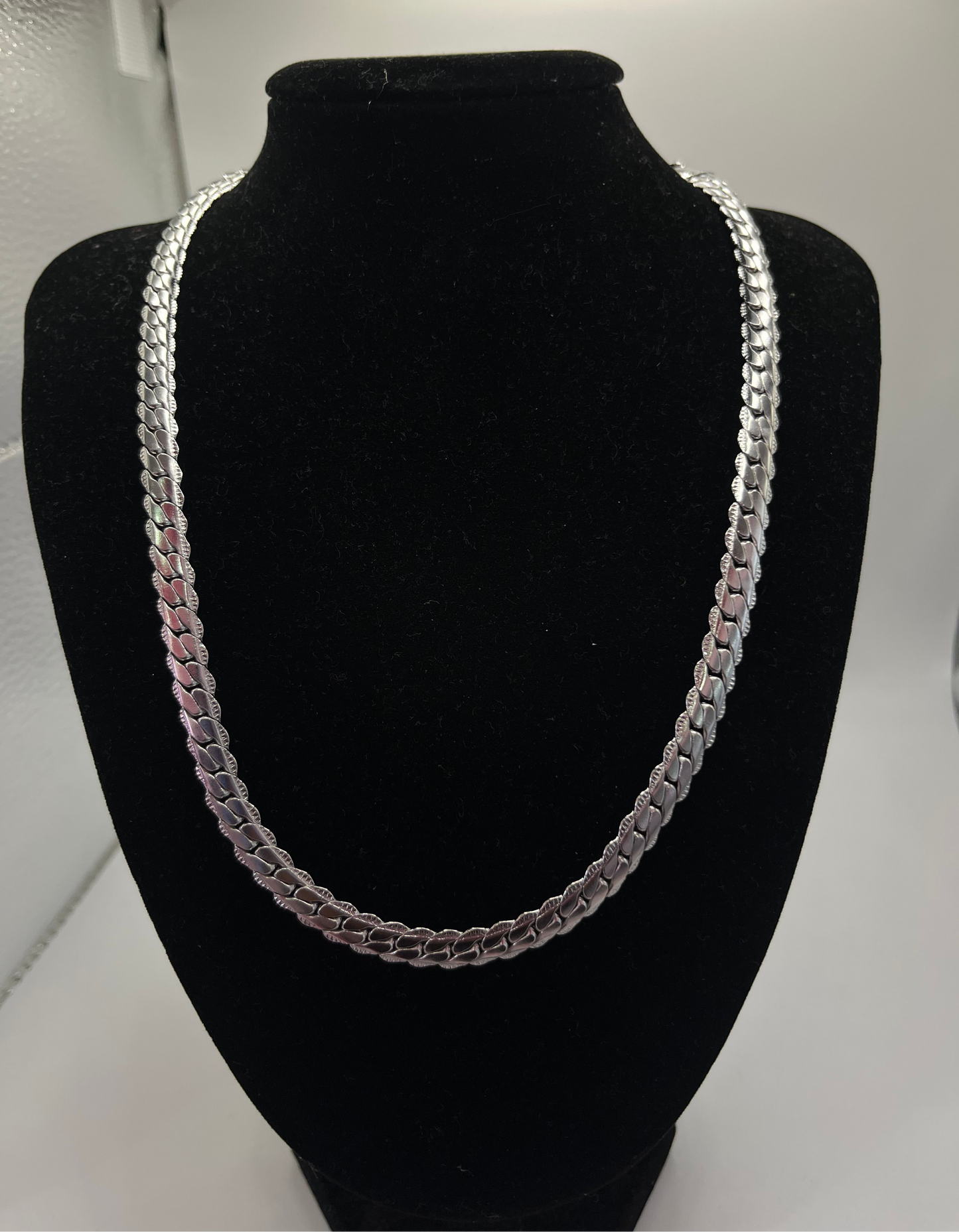 SLENDER KASH CUBAIN CHAIN - Silver