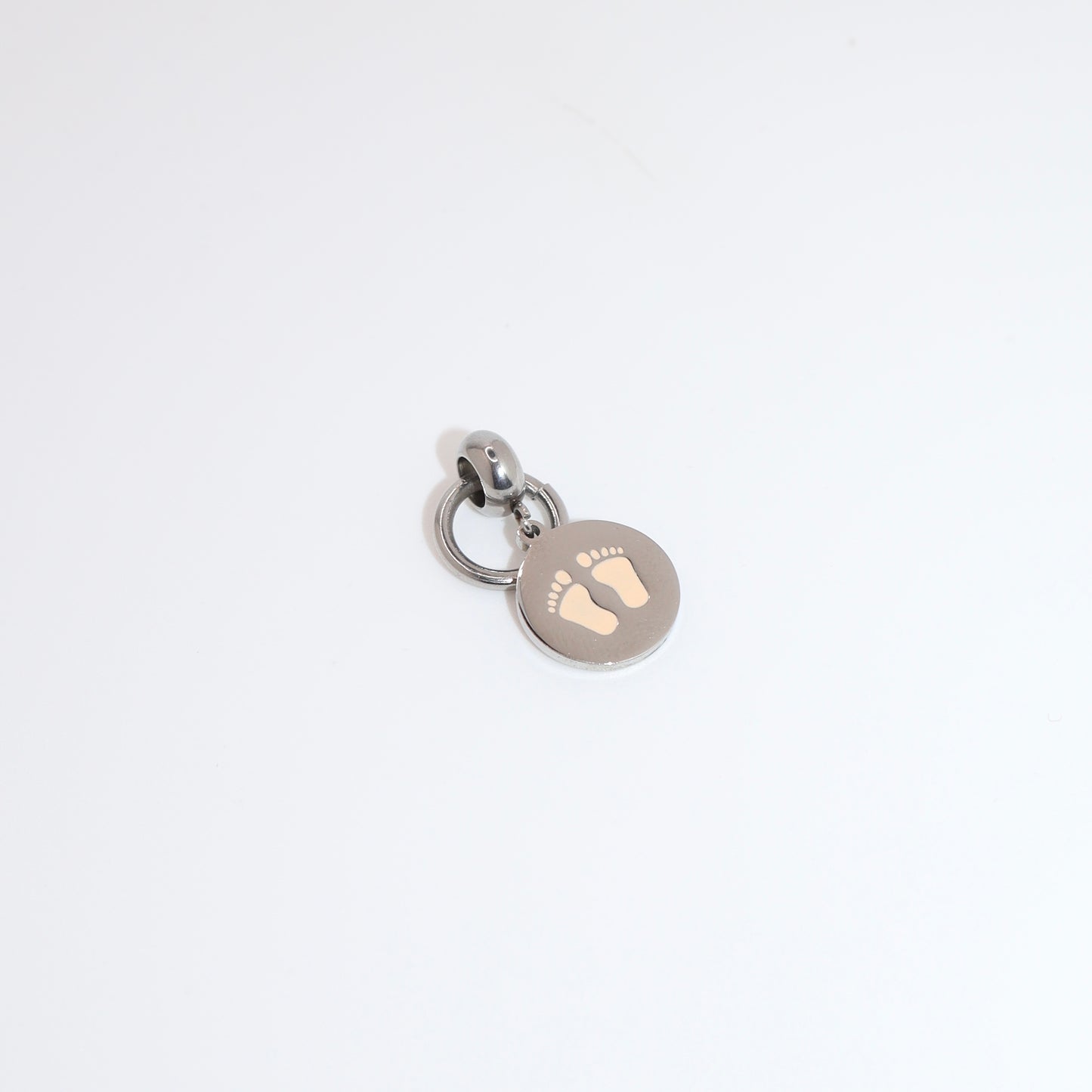 Silver Footsteps Charm