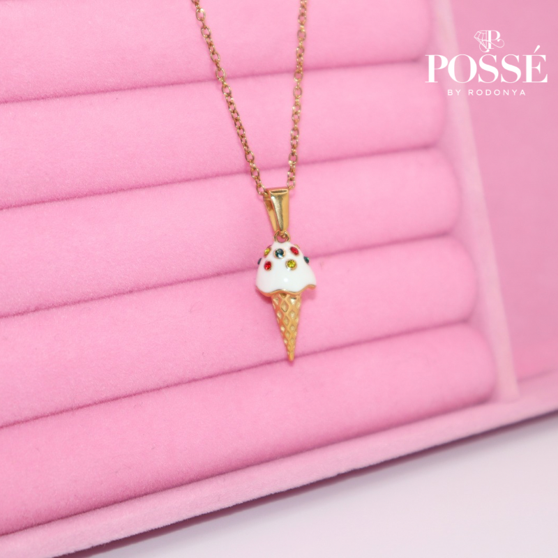 ICECREAM Charm Bar Necklace