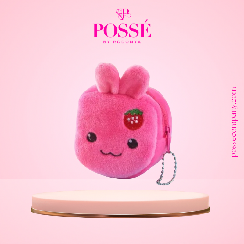 Cutie Berry Fuzzy Coin Purse