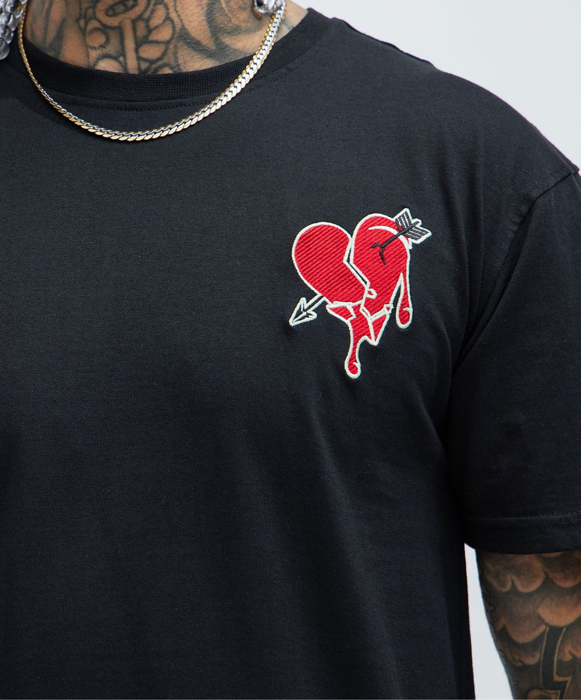Heartbreaker Short Sleeve Tee- Black
