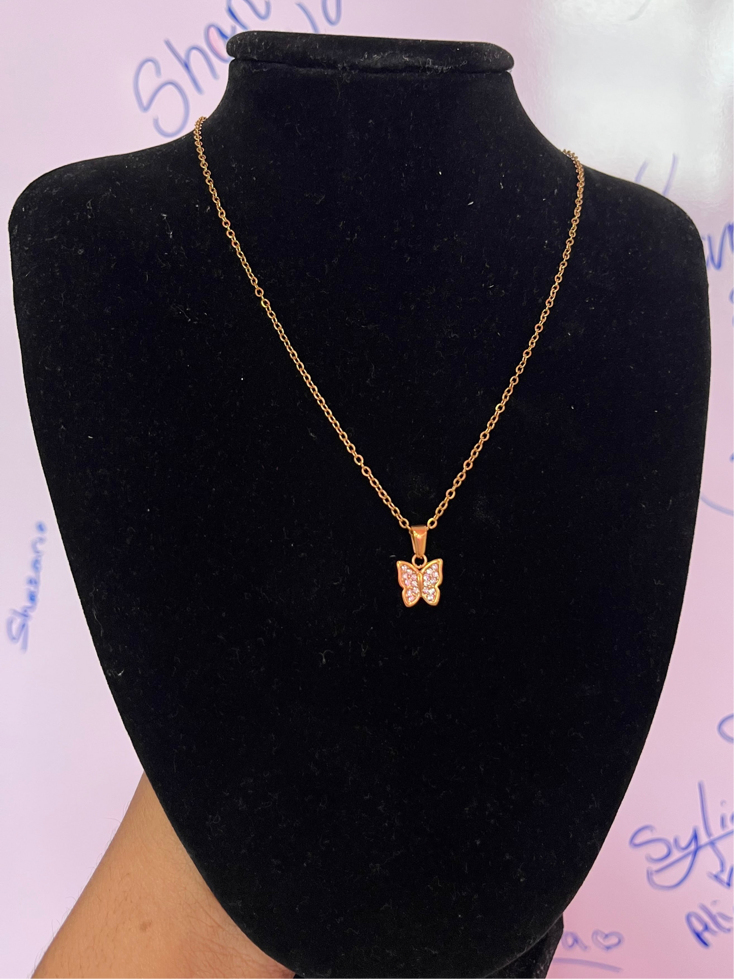 Icy Butterfly Necklace