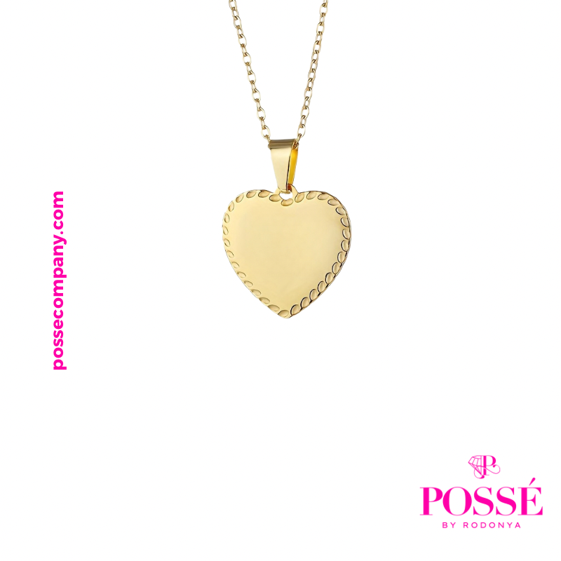 Mega Heart Engravable Necklace