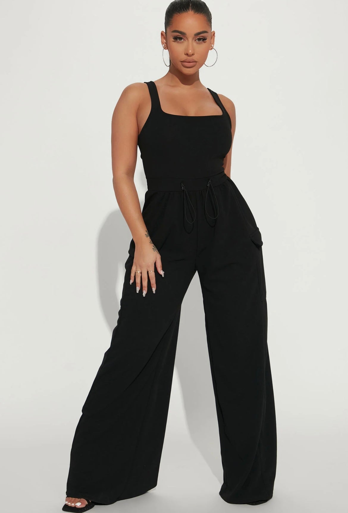 Willow Cargo - Black Jumpsuit