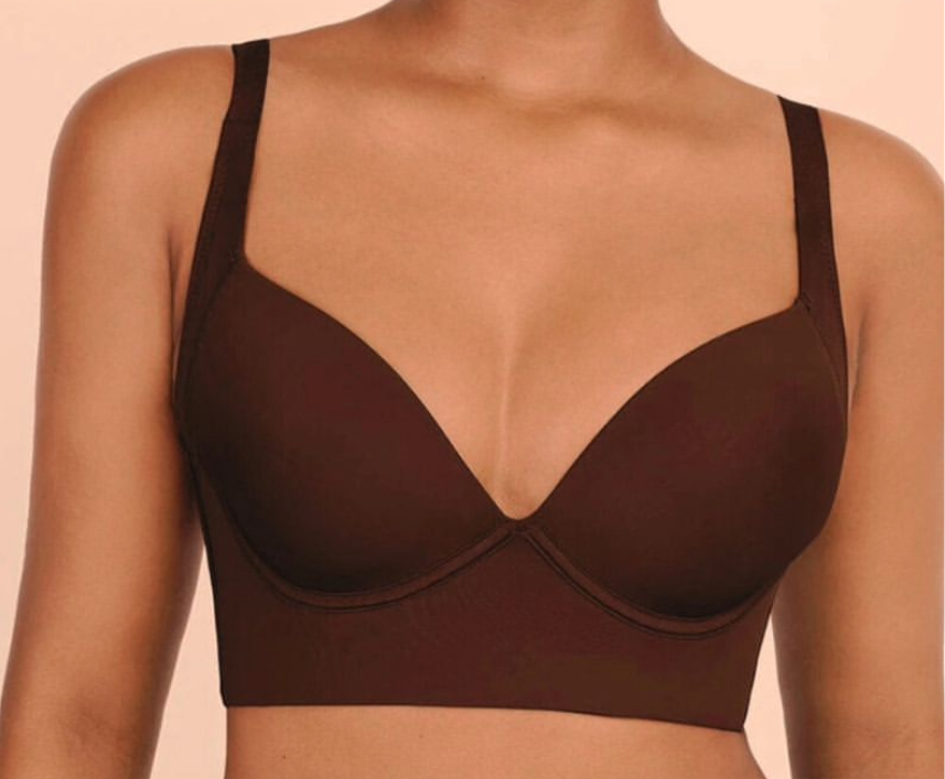 Back Fat Bra - Brown