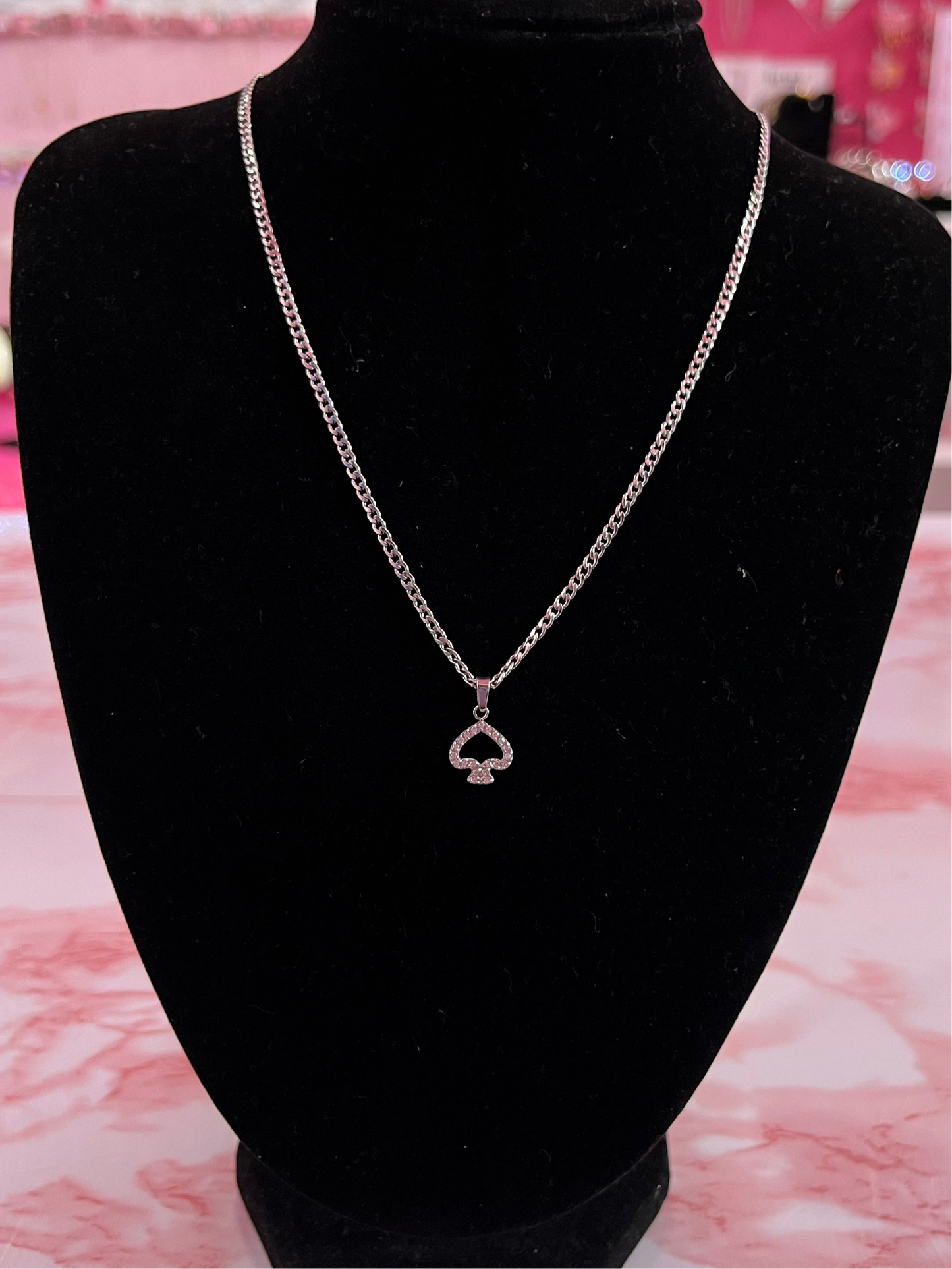 Icy Spade Necklace