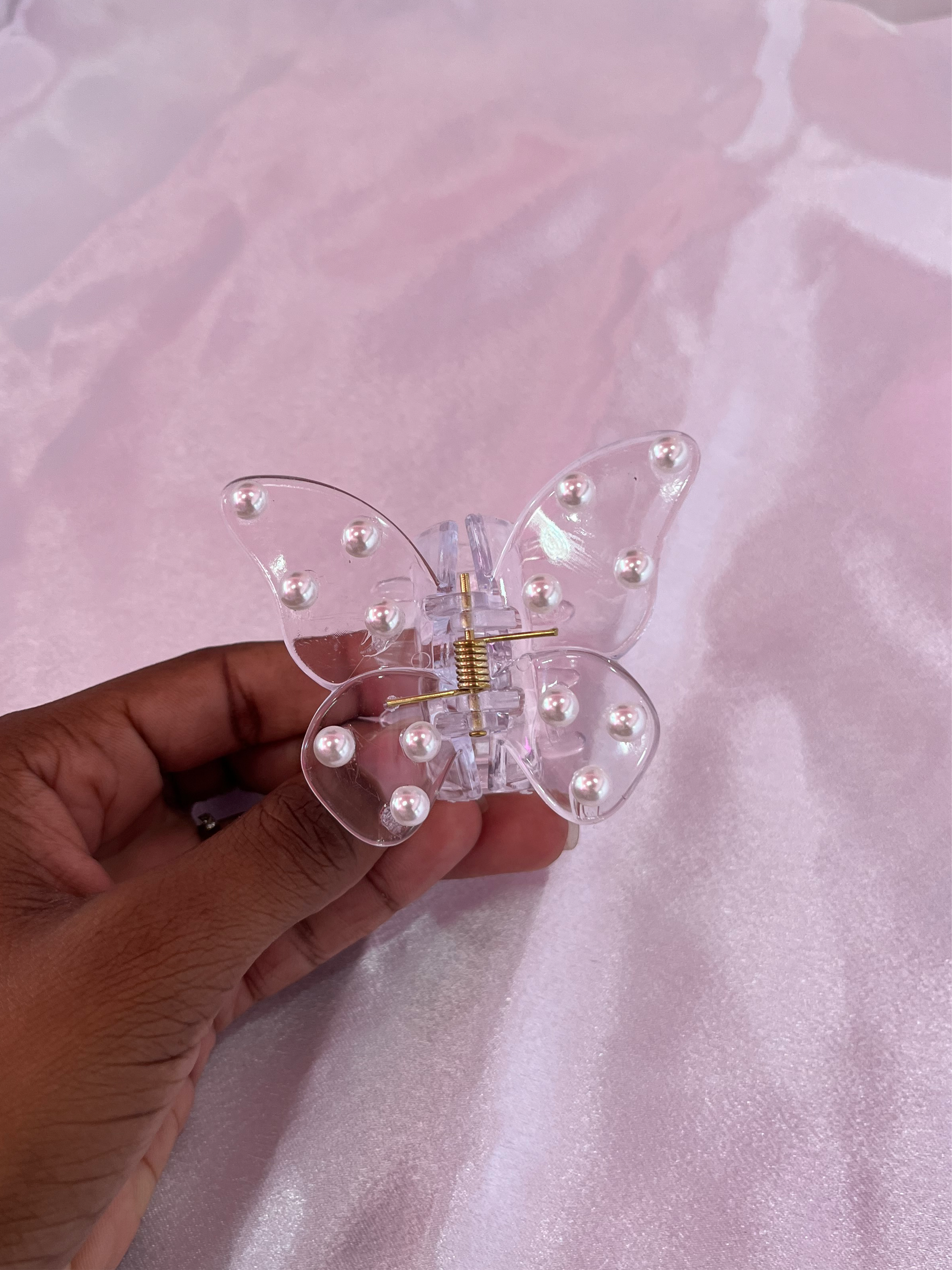 Butterfly Pearl Hair Claw