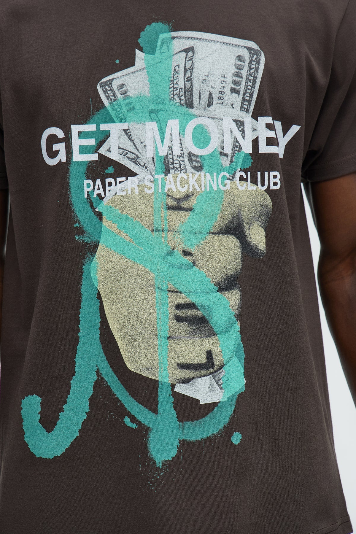 Get Money Tee- Brown