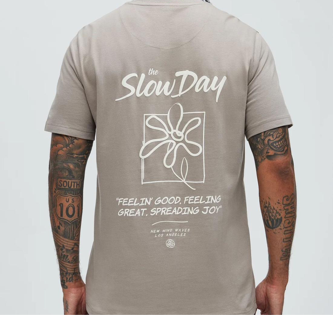 The Slow Day Tee- Sand