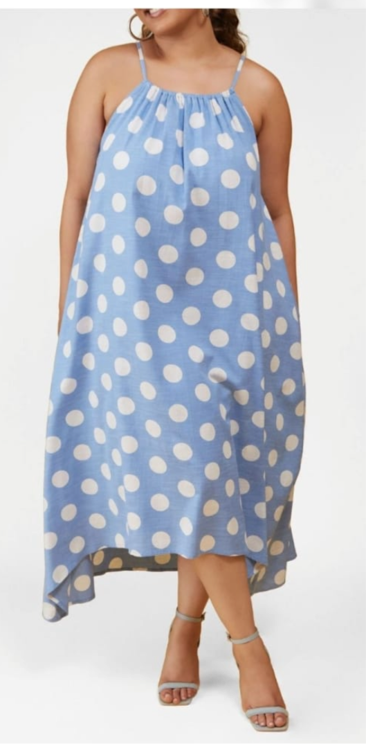 Polka Dot Midi Dress