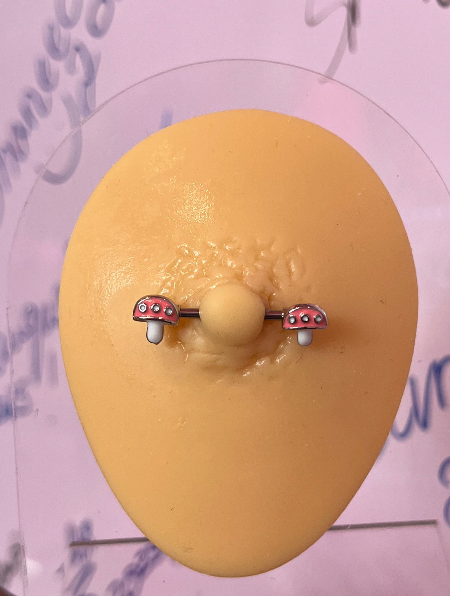 Mushroom Nipple Rings