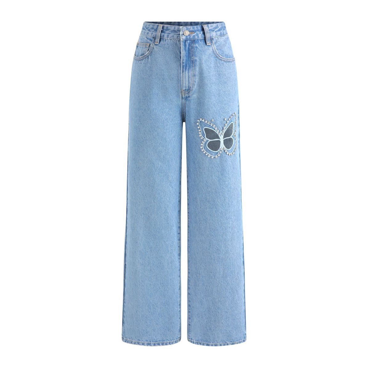 Forever 21 Butterfly Cut out Jeans