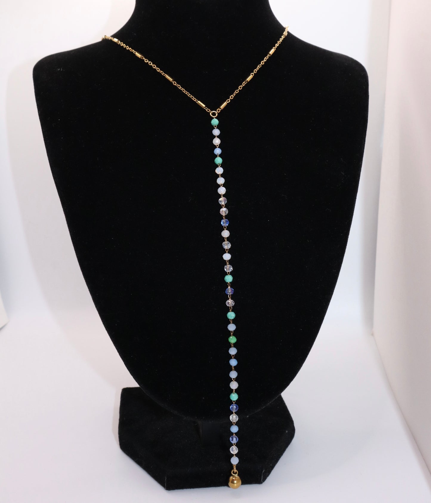 PRETTY PEBBLES Lariat Necklace