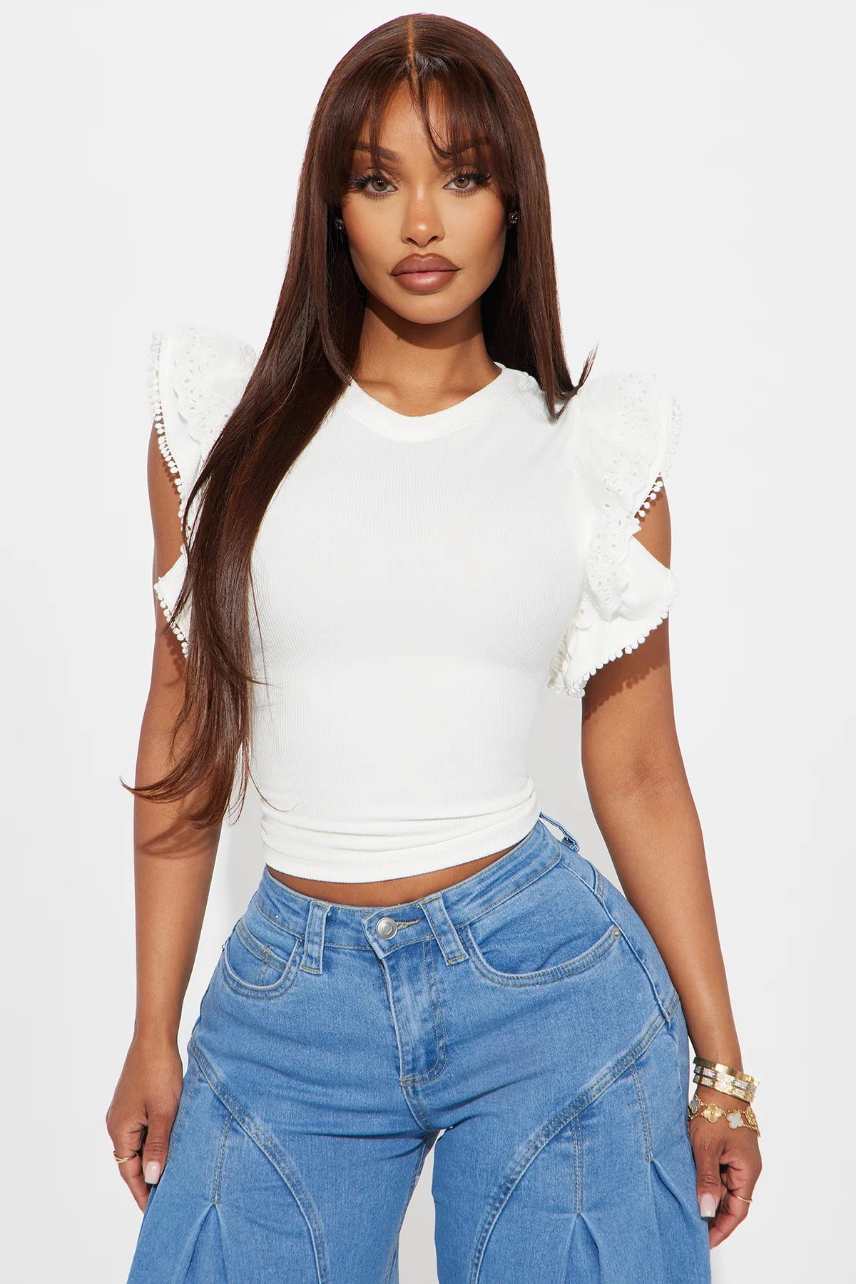 Ruffle Sleeve Top