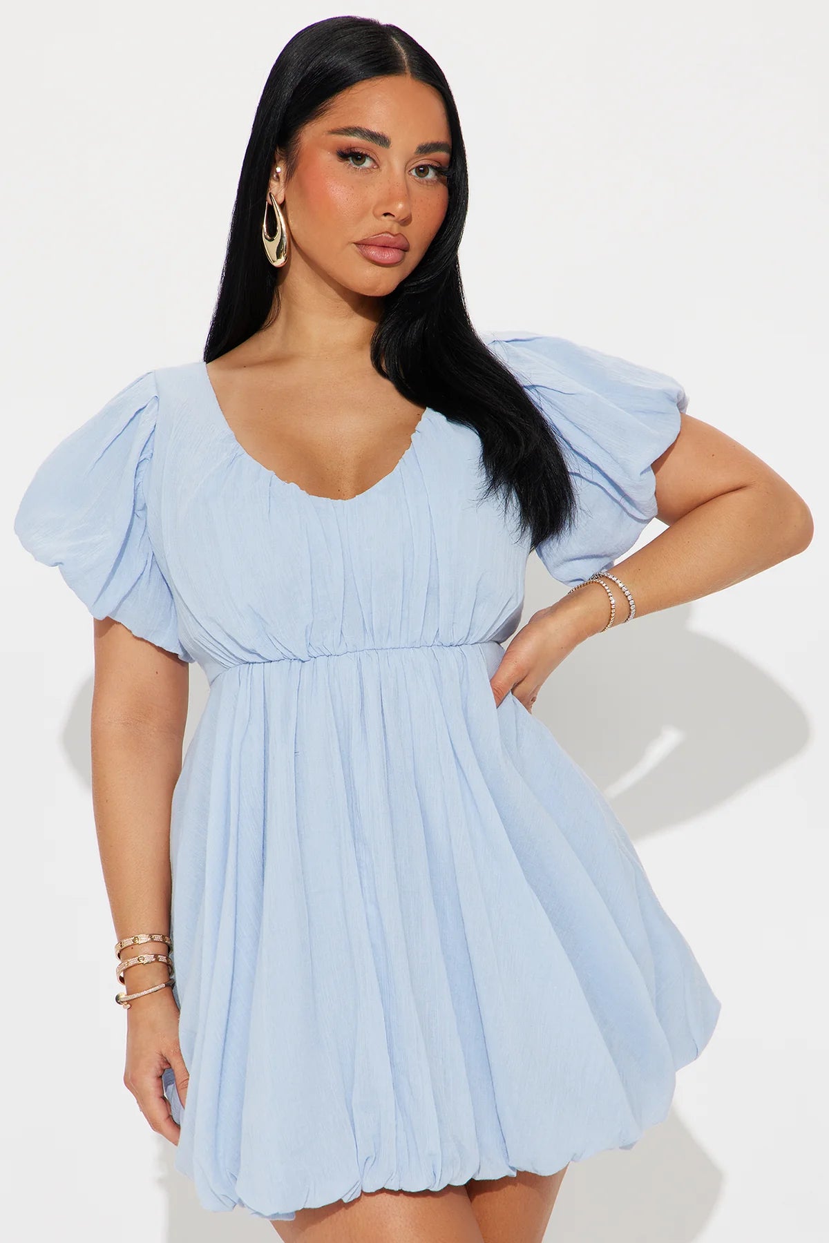Mini Dress Baby Blue