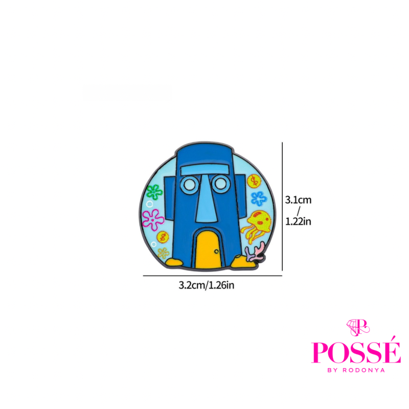 SQUIDDY’S HOME Pin/Brooch