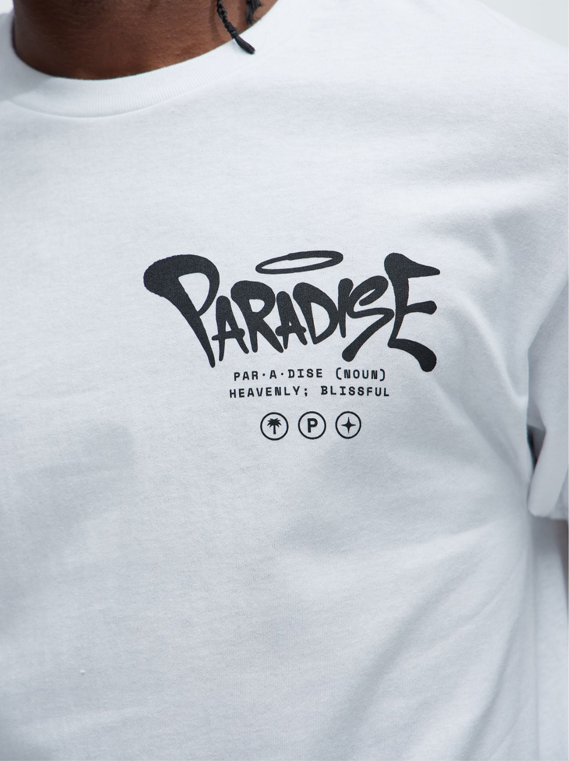 Paradise Palm Tee- White