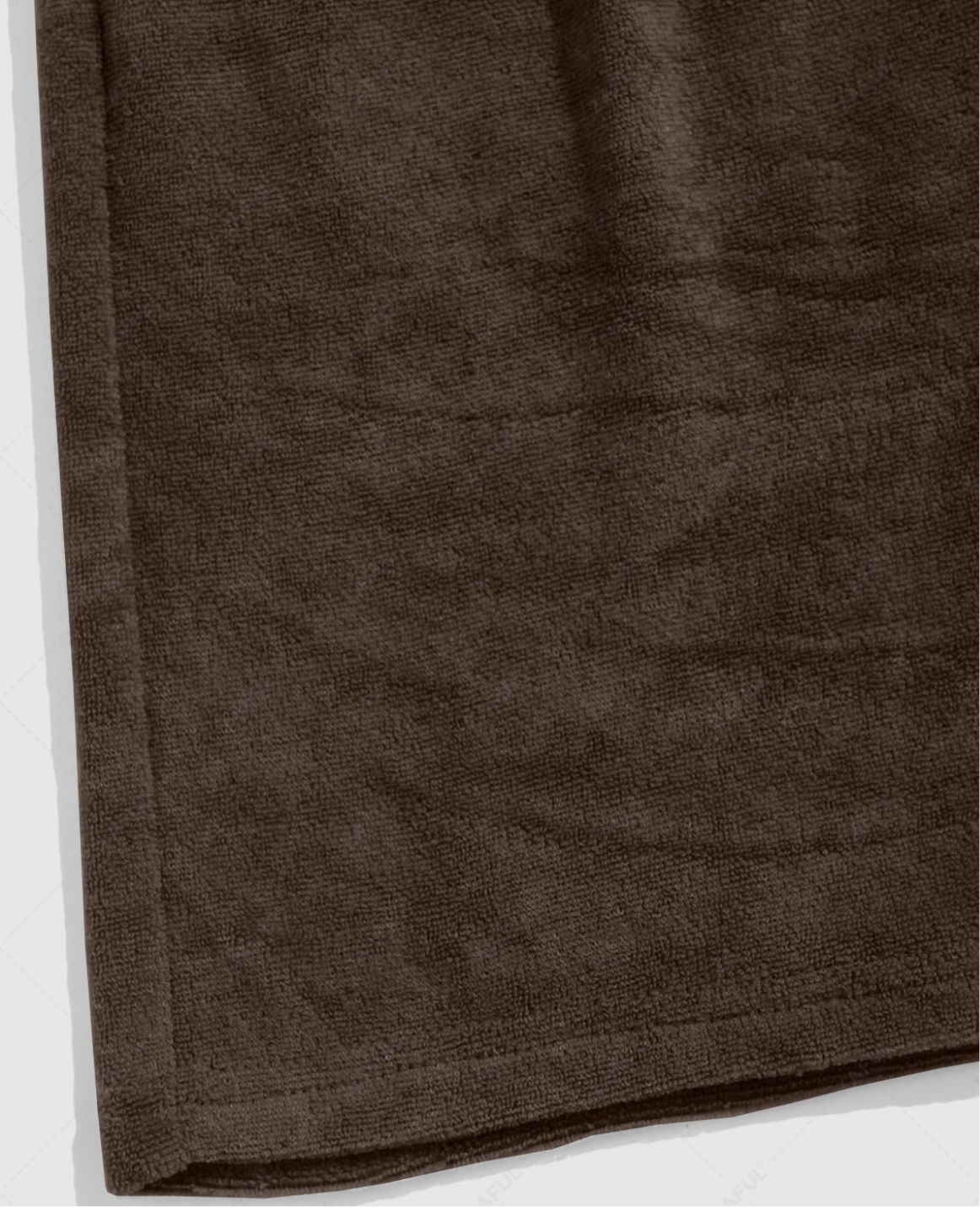 Velvet Texture Men’s Shorts - Chocolate Brown