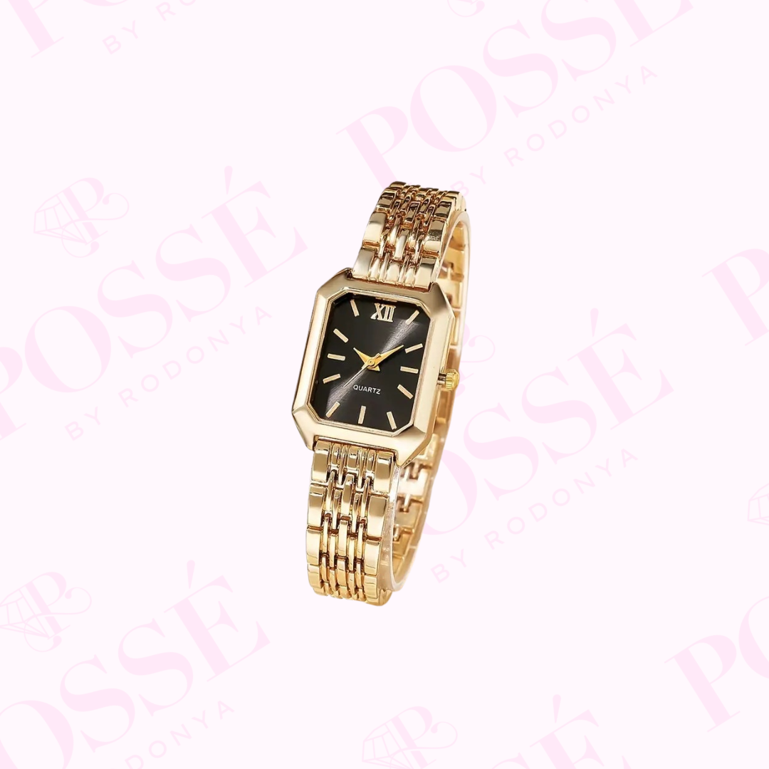 Blush Quartz Watch Women - Black Face