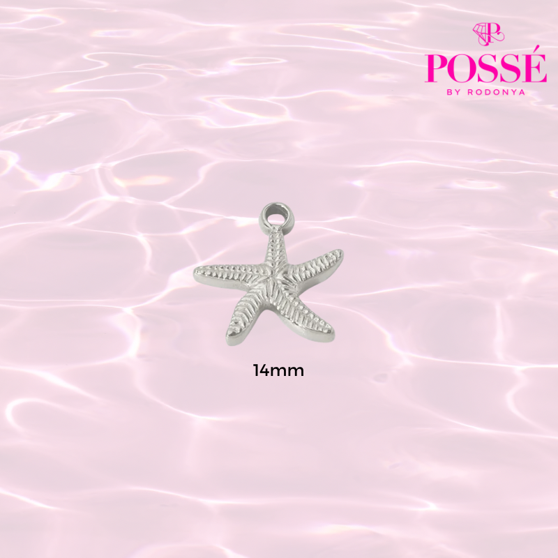 DANCING STARFISH Charm - Silver