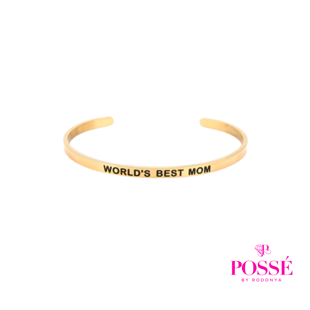 WORLDS BEST MOM Bangle