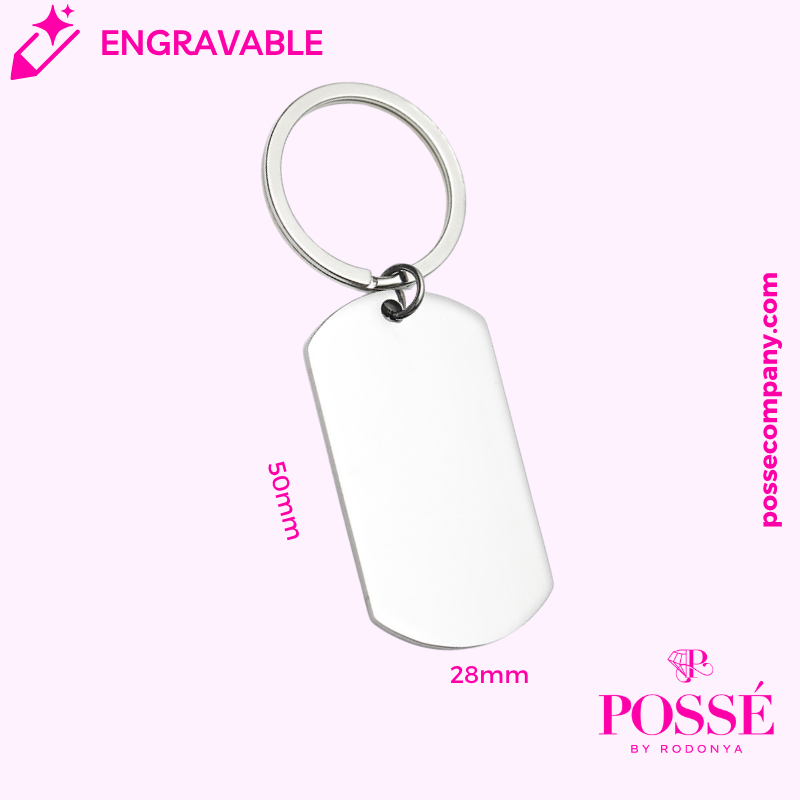 Engravable Keychain Tag - 50mm