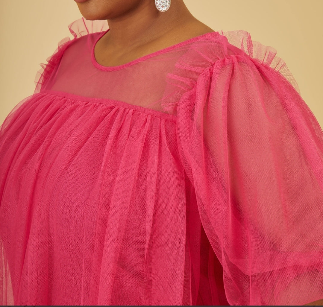 Layered Tulle Top