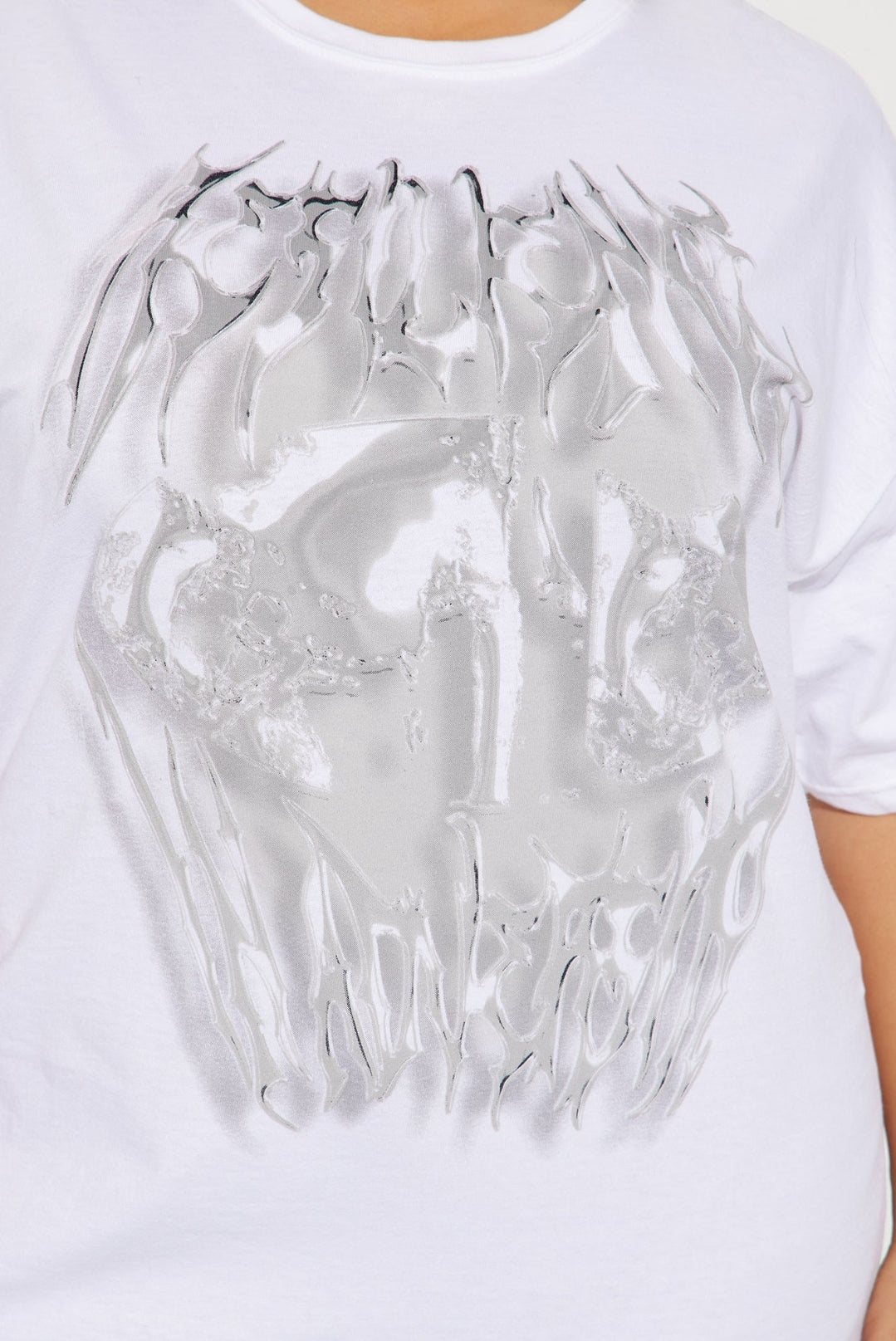Chrome Graphic Tee- White