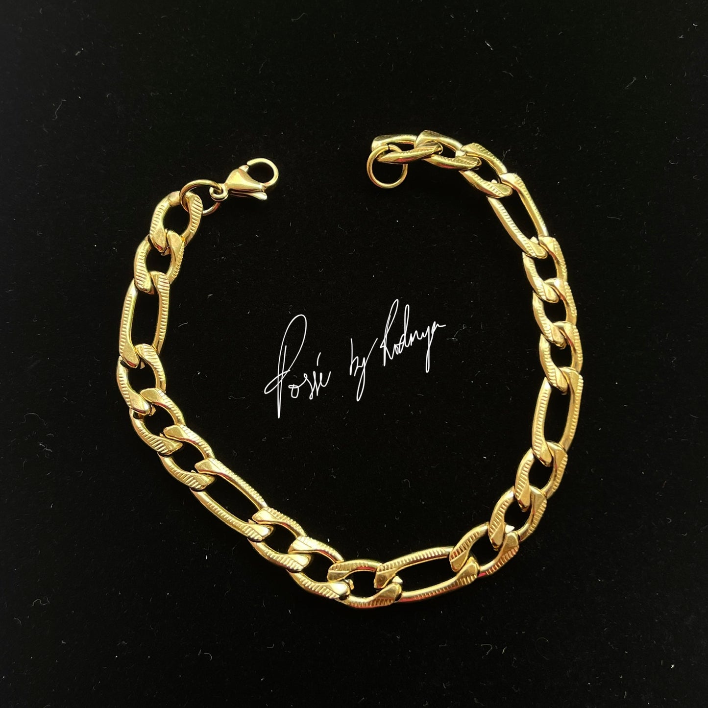 Men’s Faceted Figaro Bracelet