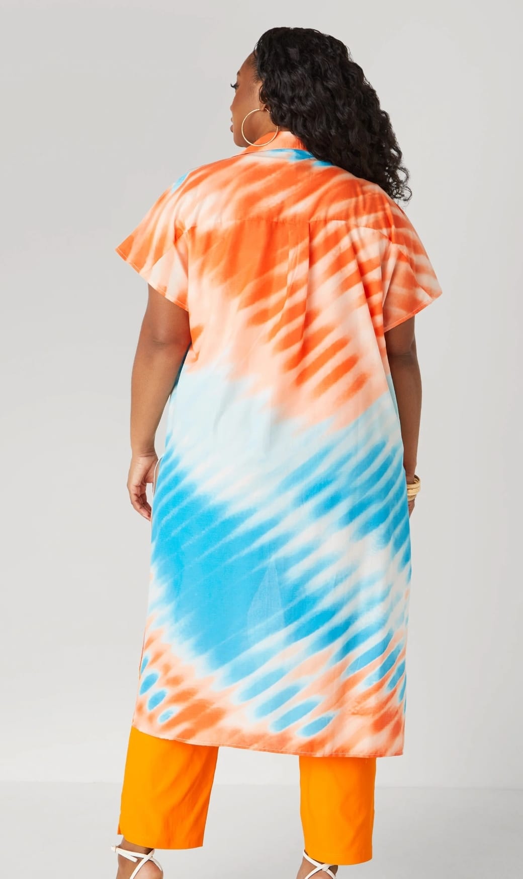 Tie Dyed Cotton Duster