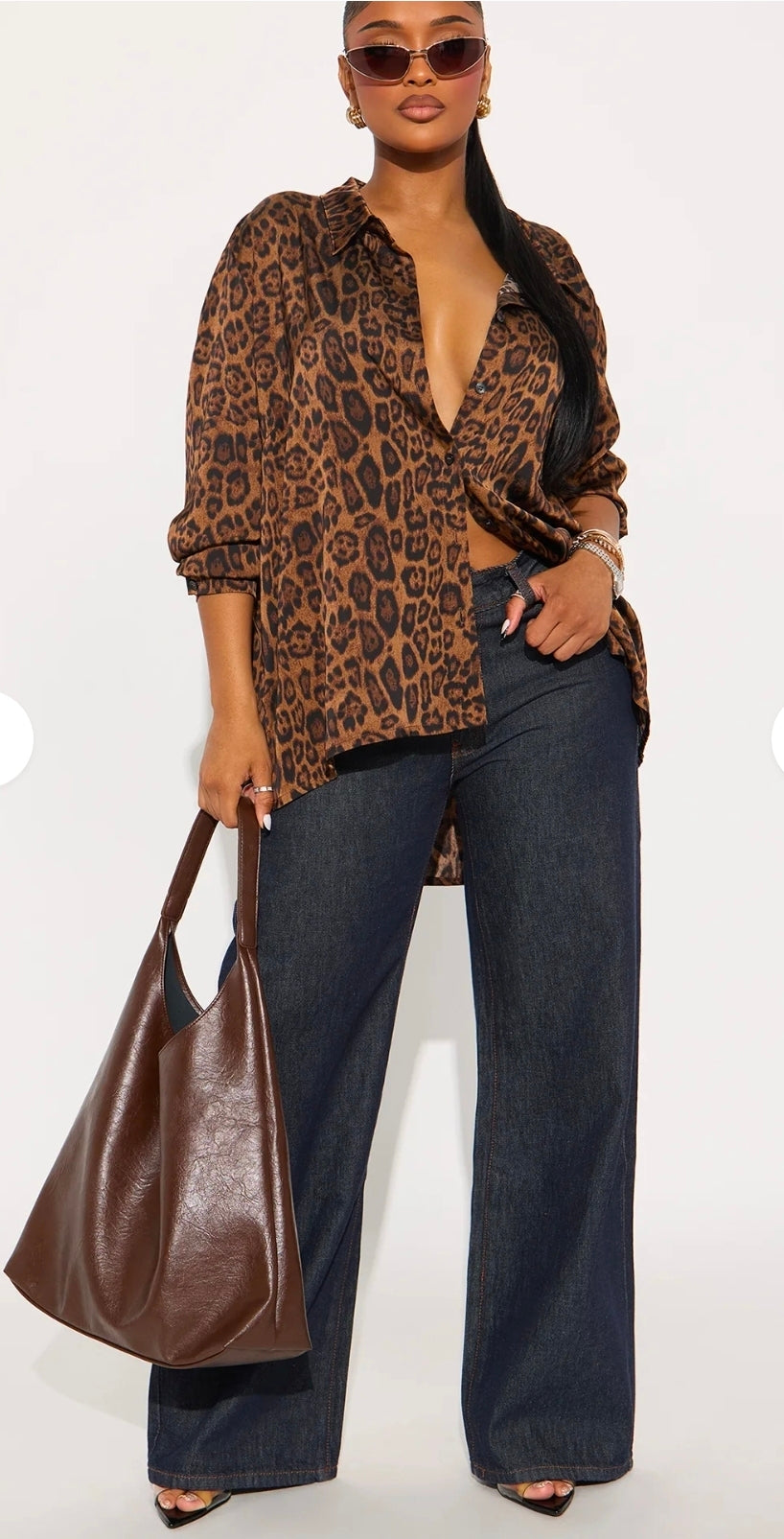 Wild Vhase Leopard Satin Shirt