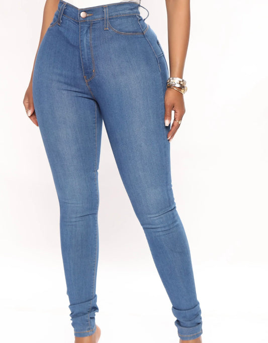 Medium Wash Skinny Jeans