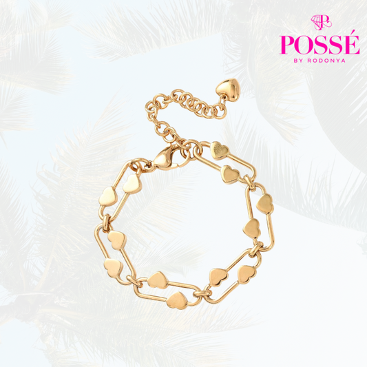 AMINA Heart Bracelet - Gold