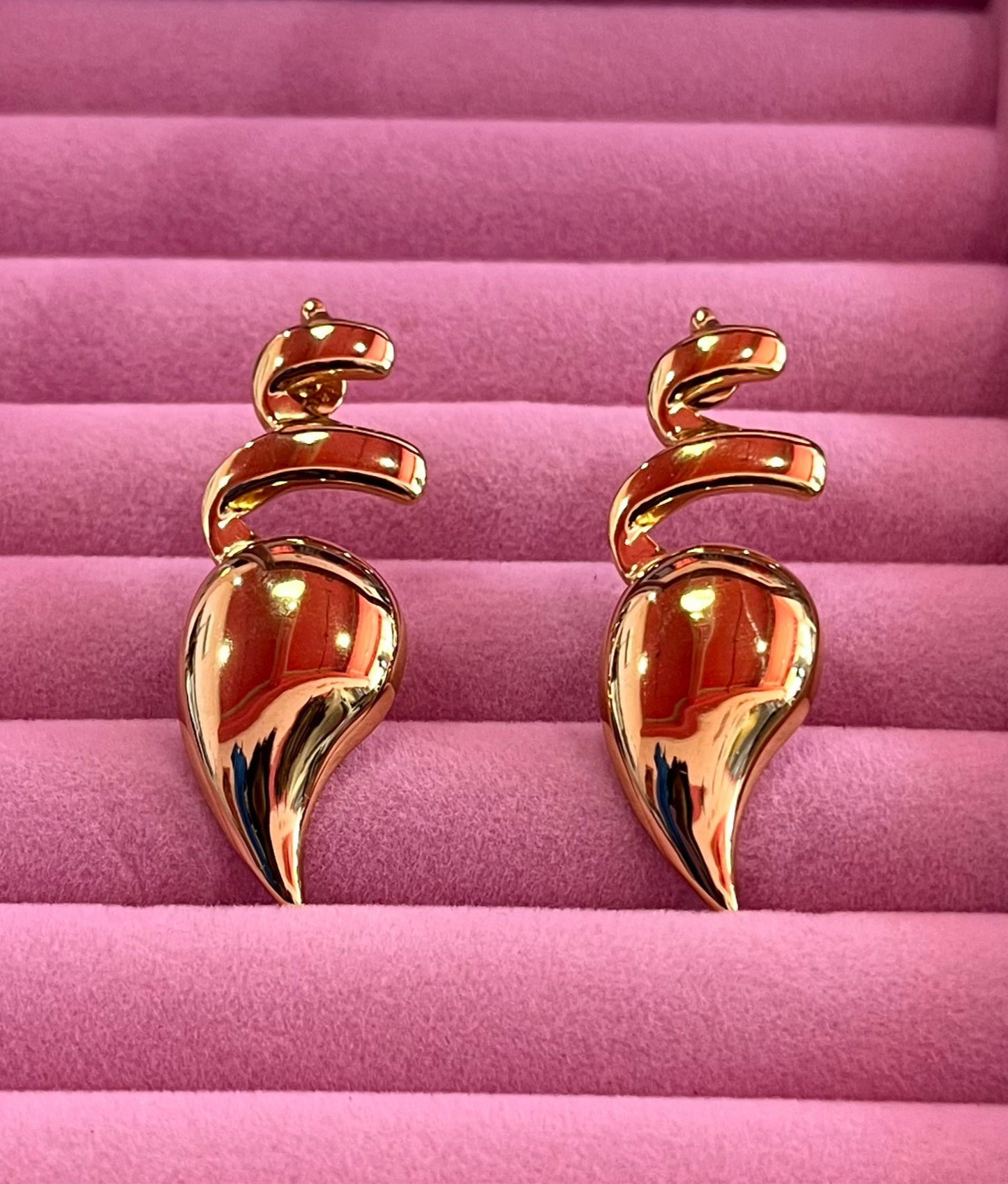 Golden Spiral Statement Studs