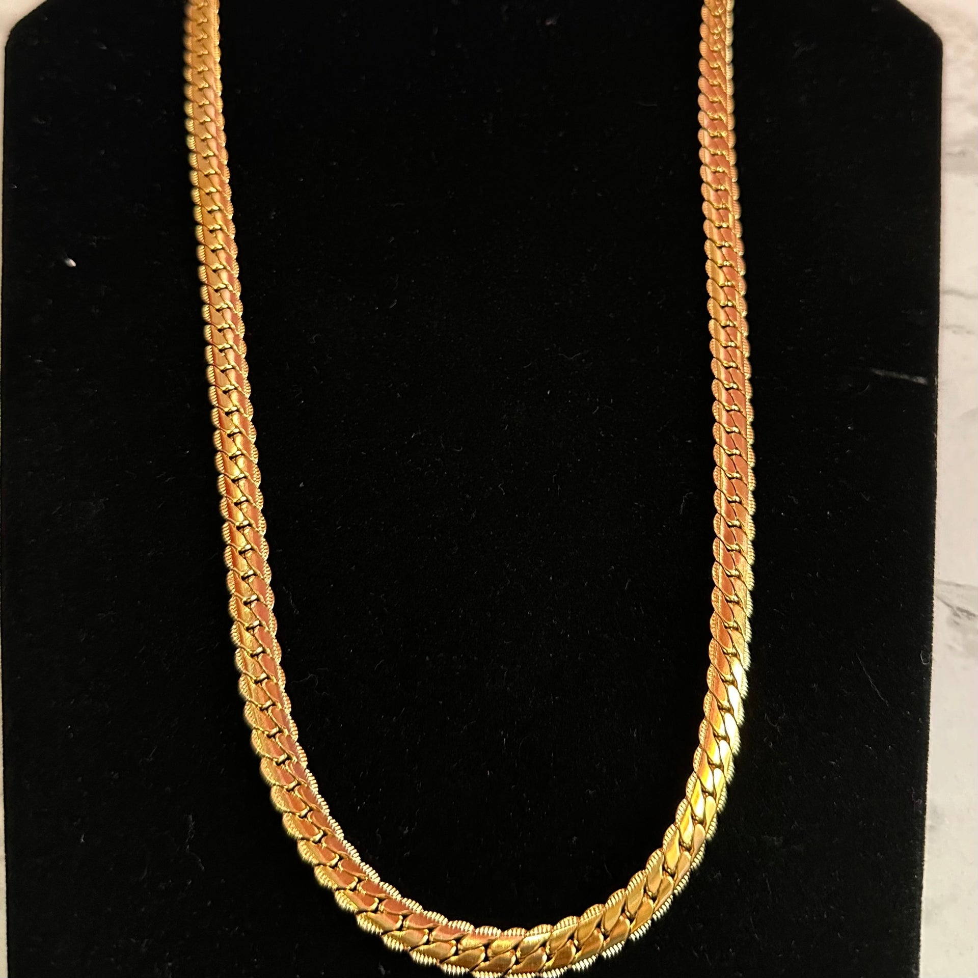 Gold Textured Cuban Chain