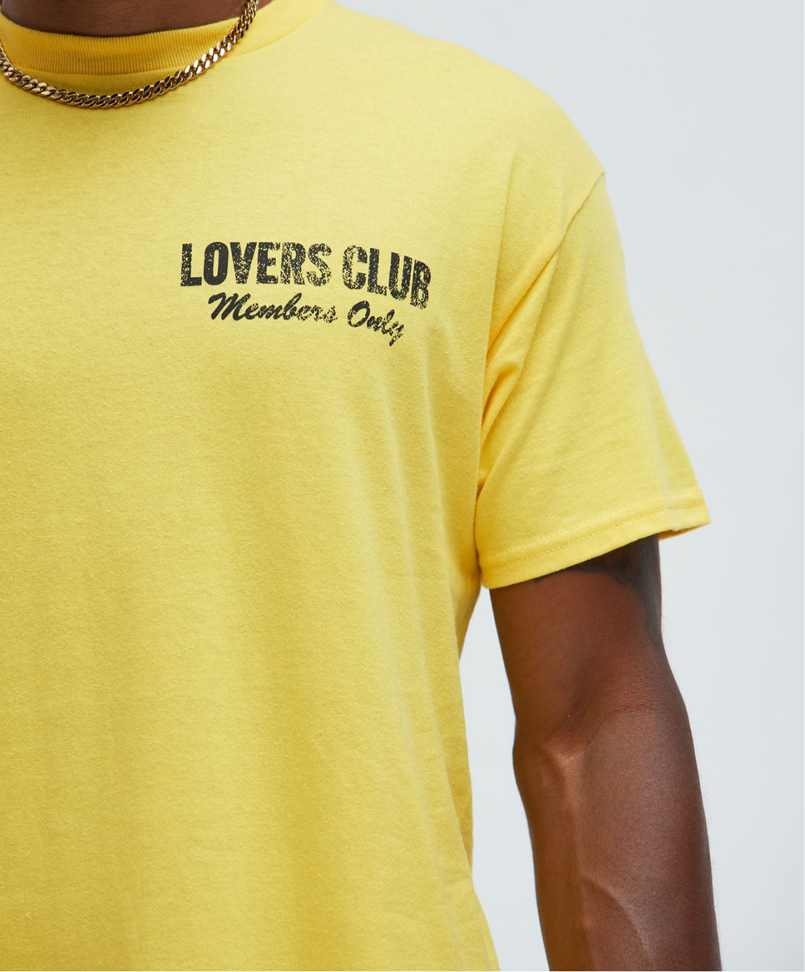 Lovers Club Tee- Yellow