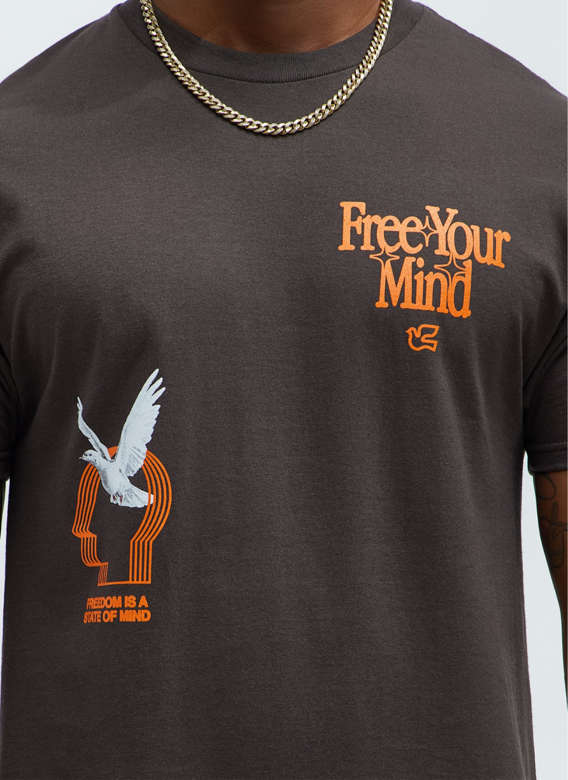 Free Your Mind Tee - Brown