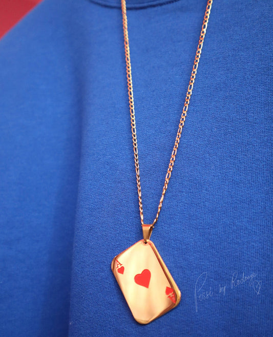ACE OF HEARTS Men’s Necklace