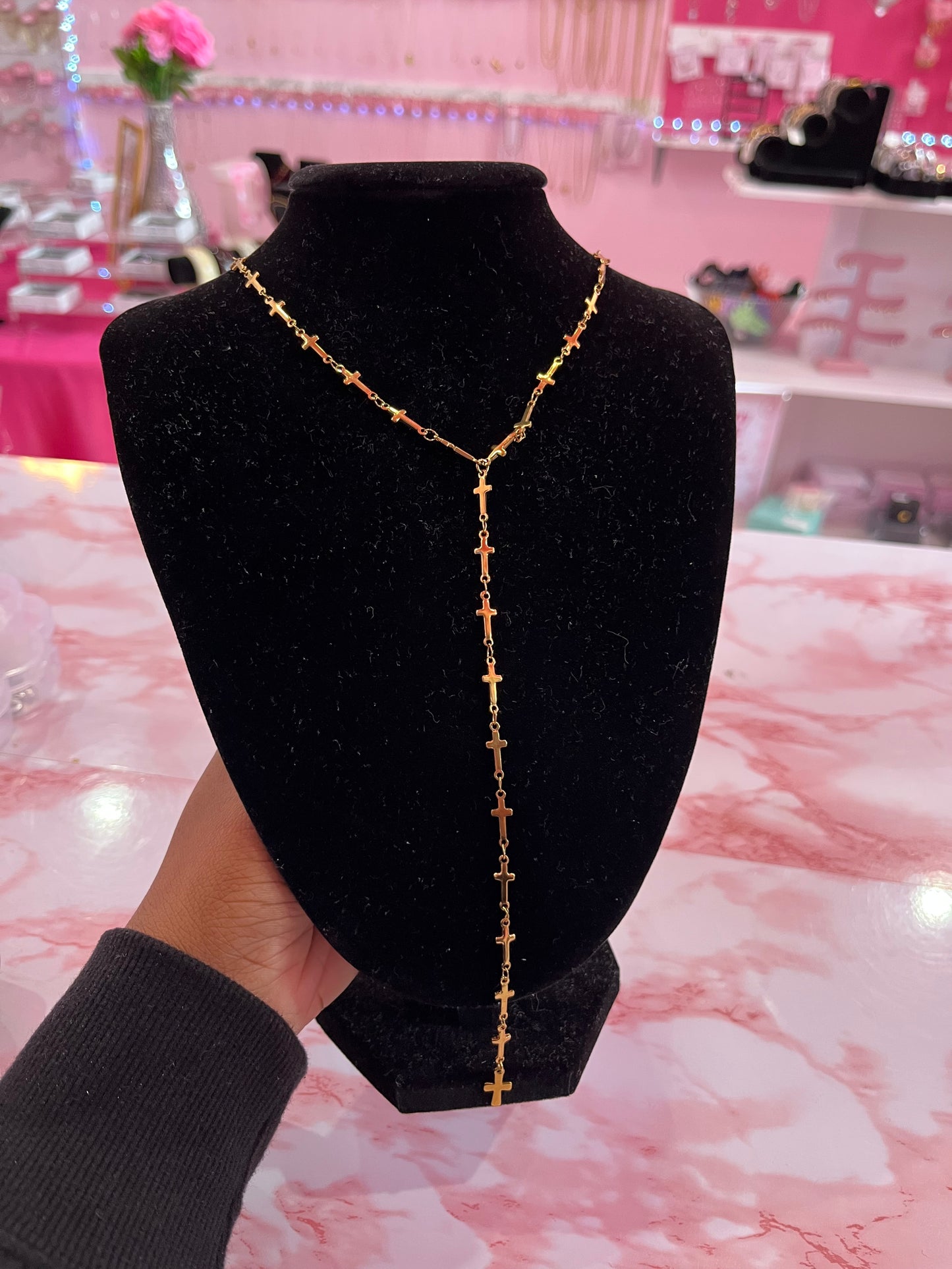 Double Crossed Lariatt Necklace