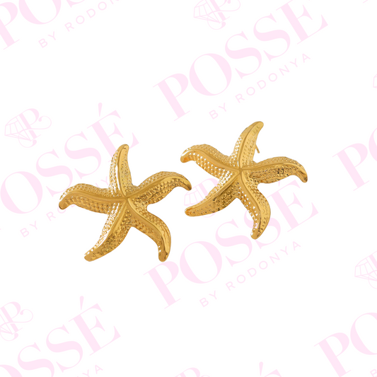 STARFISH KISSES Statement Earrings