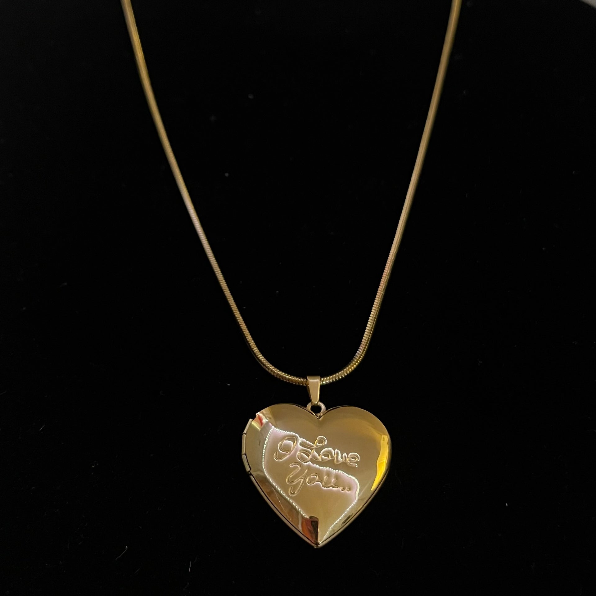 I LOVE YOU Locket Necklace